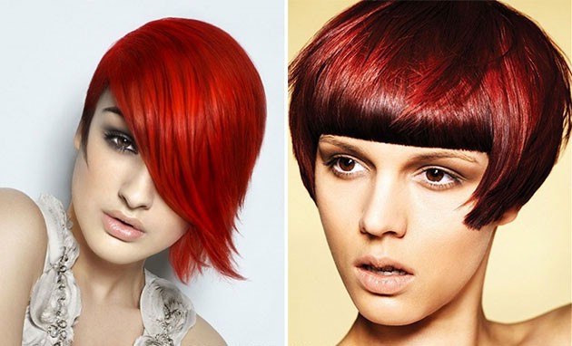 Красный цвет волос для девушек