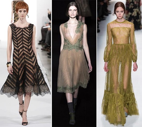 Одежда из прозрачных тканей - модный тренд осеннего сезона 2014