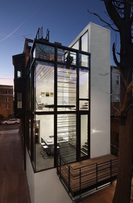 Прозрачное жилище: дом-баркод от David Jameson Architect