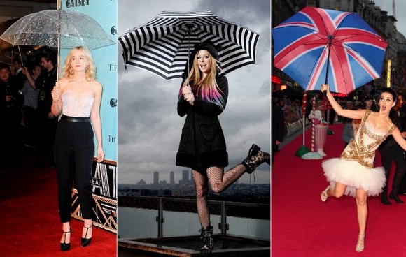 Модные зонтики знаменитостей