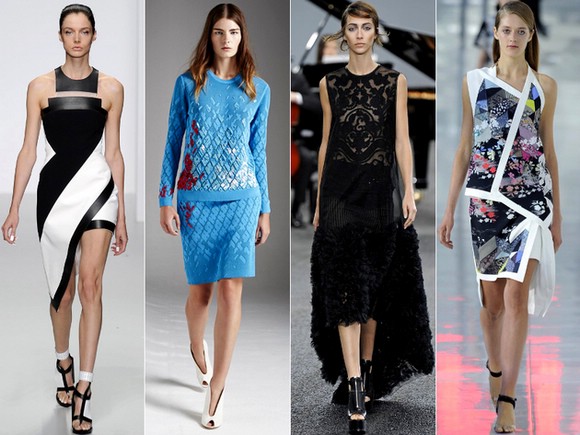 Тренды Недели моды в Лондоне для весны 2014: асимметрия и спортивный стиль