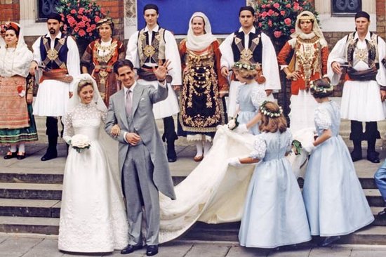 Королевские свадьбы: наследный принц Греции Павлос и Мари-Шанталь Миллер