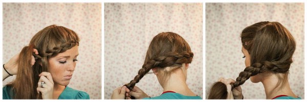 Двойная плетеная корона