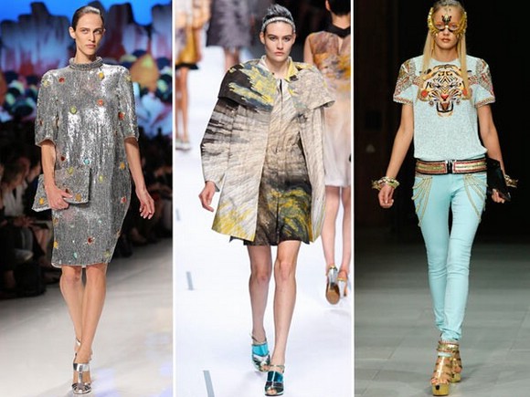 Обувь оттенков металлик - модный тренд лета 2013
