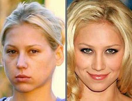 Анна Курникова без макияжа Anna Kournikova