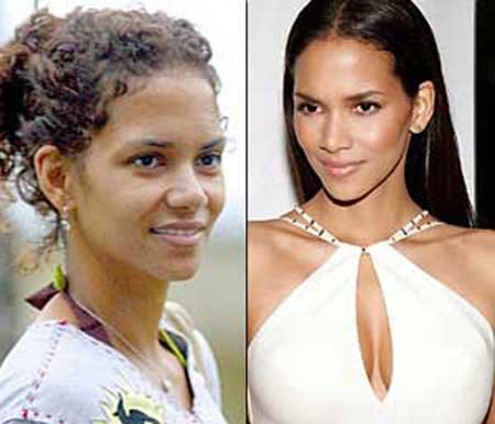 Хэлли Берри без макияжа Halle Berry