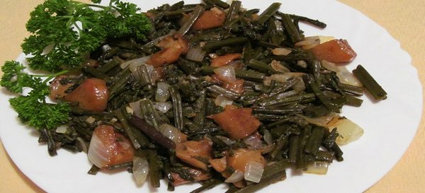 салат из папоротника